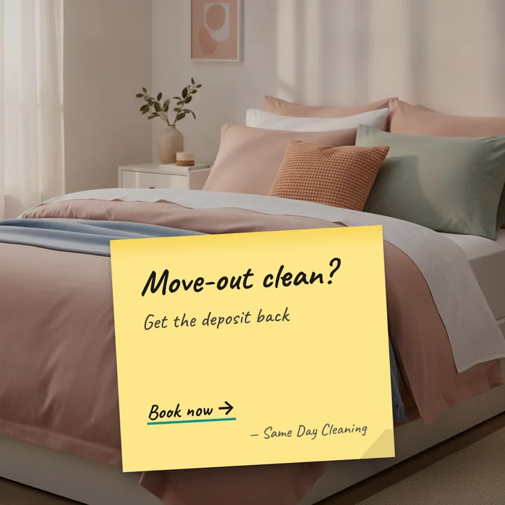Move-out clean?: a post designed for Same Day Cleaning